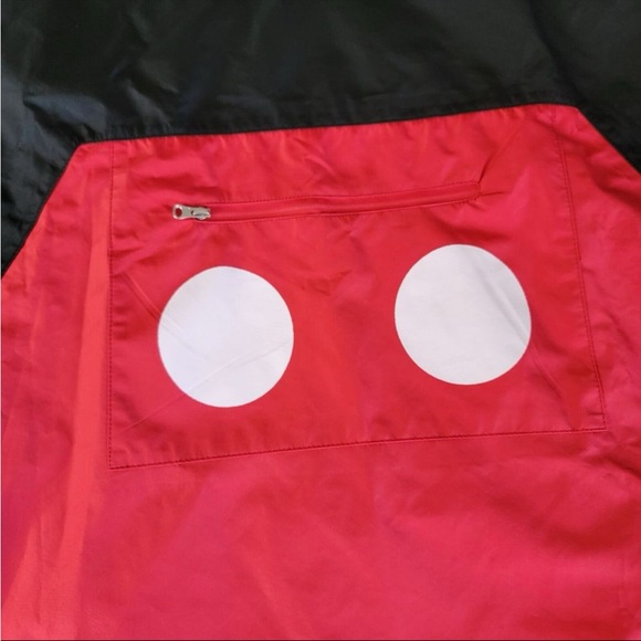 Disney Black and Red Mickey Mouse Men’s Poncho Rain NWT XL/XXL - Picture 4 of 9